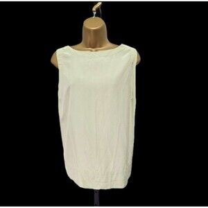 Kate Hill 100% Silk Sleeveless Top Sz 14 Pistachio Green Professional Office